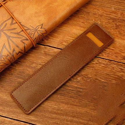 Elegant Leather Fountain and Stylus Pen Sleeve - Premium Protective Case- Très Elite- Très Elite