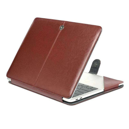 Elegant Leather Laptop Folio Case for MacBook Air/Pro - Protective Sleeve for 11-16 Inch Devices - Très Elite