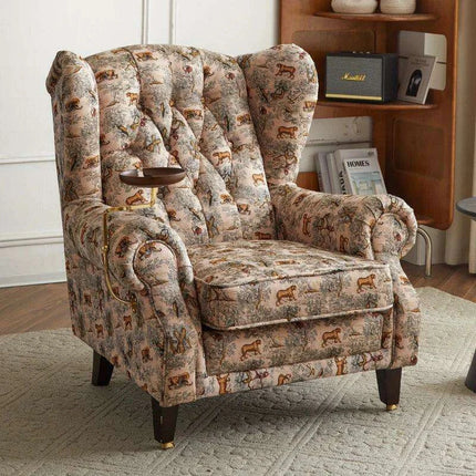 Elegant Leather Wingback Chair for Modern Living Areas- Très Elite- Très Elite