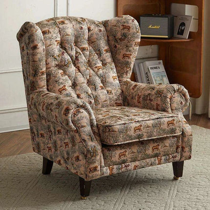 Elegant Leather Wingback Chair for Modern Living Areas- Très Elite- Très Elite