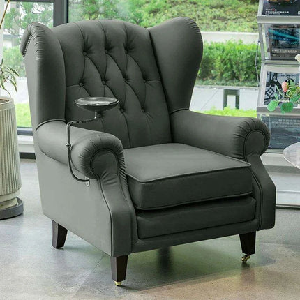 Elegant Leather Wingback Chair for Modern Living Areas- Très Elite- Très Elite
