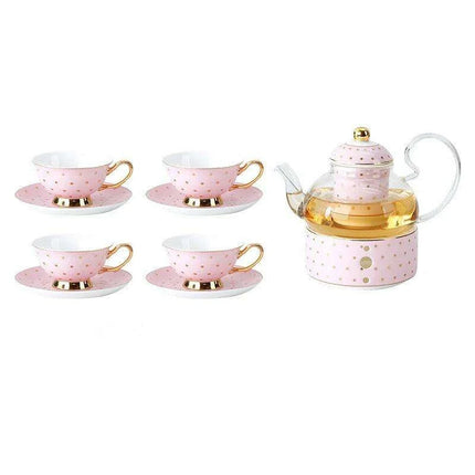 Elegant Lemon Blossom Fine Bone China Beverage Set - A Luxurious Experience for Tea and Coffee Enthusiasts - Très Elite