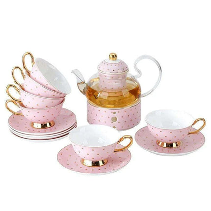 Elegant Lemon Blossom Fine Bone China Beverage Set - A Luxurious Experience for Tea and Coffee Enthusiasts - Très Elite