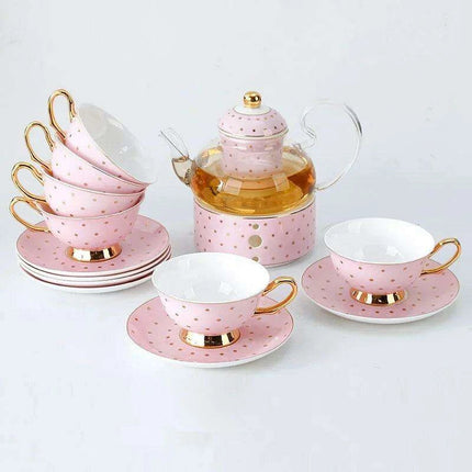 Elegant Lemon Blossom Fine Bone China Beverage Set - A Luxurious Experience for Tea and Coffee Enthusiasts - Très Elite