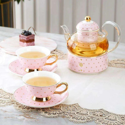 Elegant Lemon Blossom Fine Bone China Beverage Set - A Luxurious Experience for Tea and Coffee Enthusiasts - Très Elite