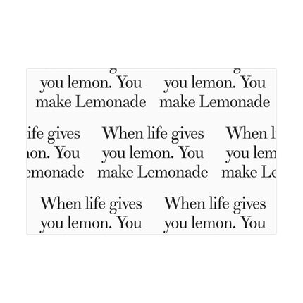 Elegant Lemon-Themed Gift Wrap Paper for Distinctive Presentations..