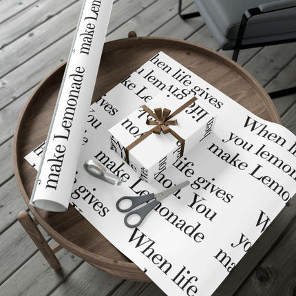 Elegant Lemon-Themed Gift Wrap Paper for Distinctive Presentations..