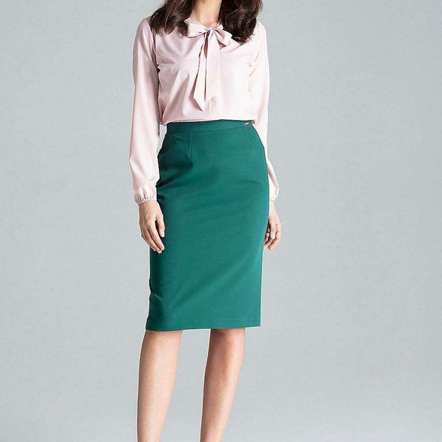 Elegant Lenitif Overlap Midi Skirt