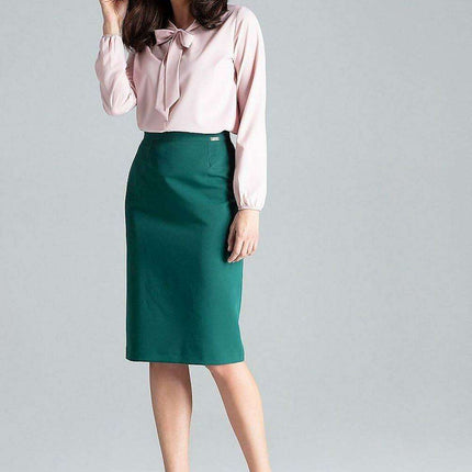Elegant Lenitif Overlap Midi Skirt - Très Elite