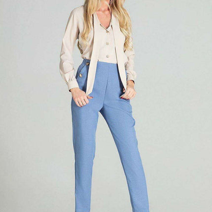 Elegant Leopard Print Blouse with Sash Tie and Long Sleeves - Très Elite