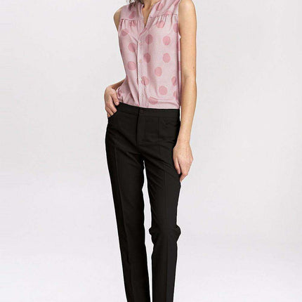 Elegant Light Beige Tailored Trousers For Women By Nife - Très Elite