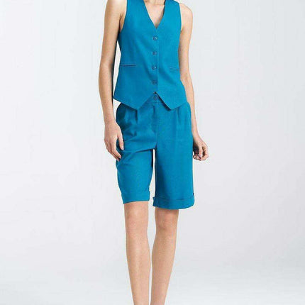 Elegant Linen Vest Sophisticated Gilet For Women Wardrobe - Très Elite