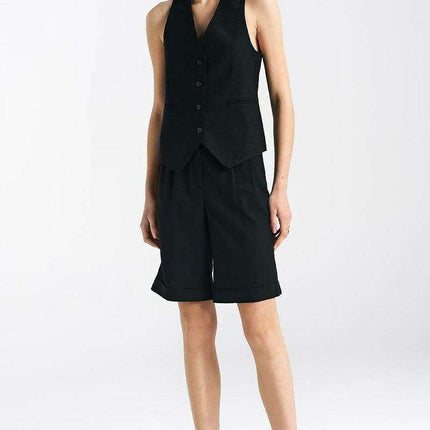 Elegant Linen Vest Sophisticated Gilet For Women Wardrobe - Très Elite