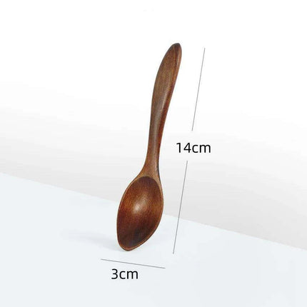 Elegant Long-Handled Wooden Spoon for Gourmet Ramen and Porridge Enjoyment - Très Elite
