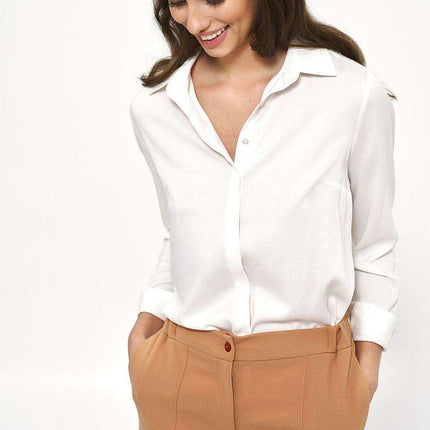 Elegant Long Sleeve Button Down Shirt For Women Blouse - Très Elite