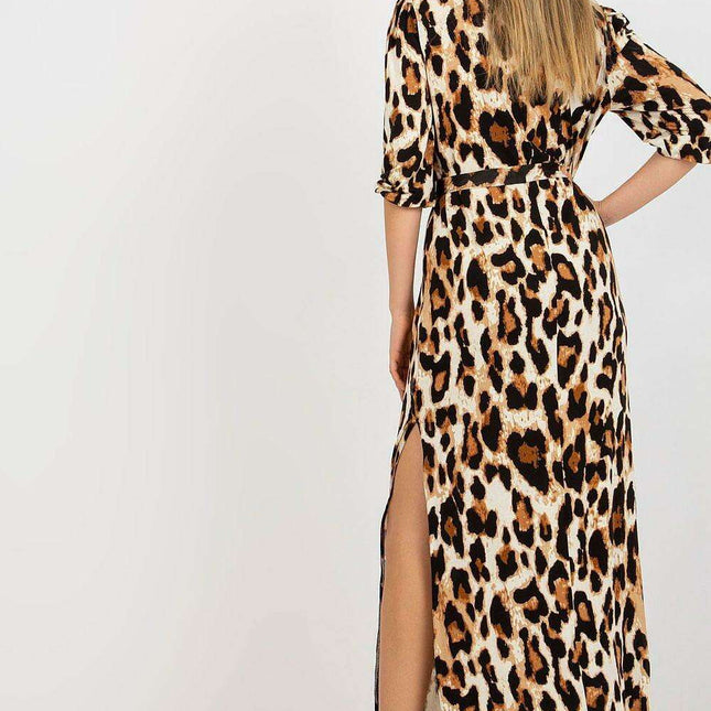 Elegant Long Sleeve Heart-Shaped Neck Dress