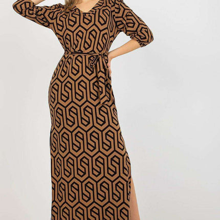 Elegant Long Sleeve Heart-Shaped Neck Dress - Très Elite