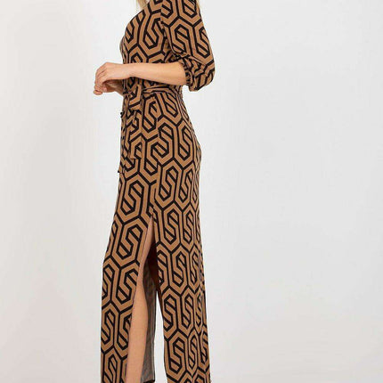 Elegant Long Sleeve Heart-Shaped Neck Dress - Très Elite