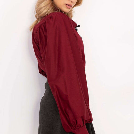 Elegant Long Sleeve Shirt 204972 Black For Women Workwear - Très Elite