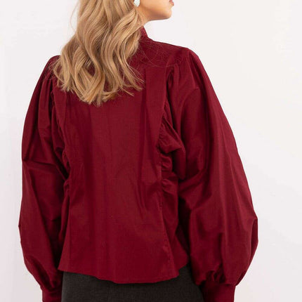 Elegant Long Sleeve Shirt 204972 Black For Women Workwear - Très Elite