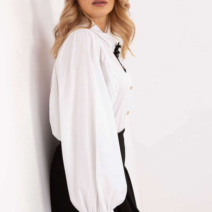 Elegant Long Sleeve Shirt 204972 Black For Women Workwear - Très Elite