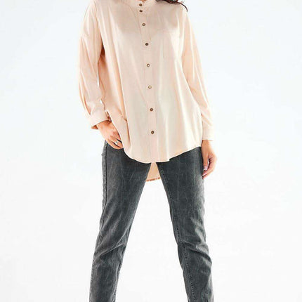 Elegant Long Sleeve Stand-Up Shirt for Men - Ideal for Business and Casual Wear - Très Elite