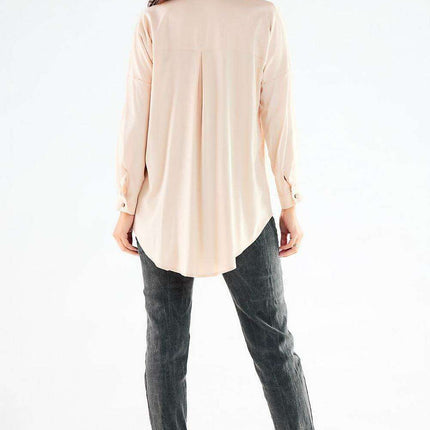 Elegant Long Sleeve Stand-Up Shirt for Men - Ideal for Business and Casual Wear - Très Elite