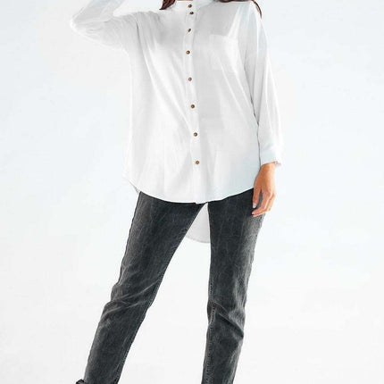 Elegant Long Sleeve Stand-Up Shirt for Men - Ideal for Business and Casual Wear - Très Elite