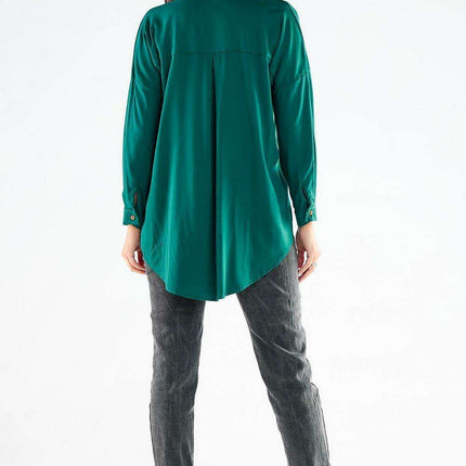 Elegant Long Sleeve Stand-Up Shirt for Men - Ideal for Business and Casual Wear - Très Elite