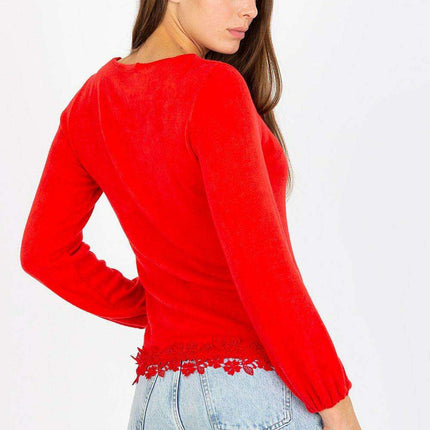Elegant Long Sleeve Wool Blend Top