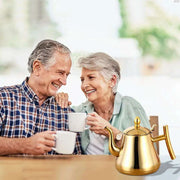 Elegant Long-Spout Stainless Steel Teapot for Perfectly Brewed Tea and Coffee - Très Elite