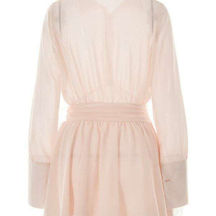 Elegant Lotus Leaf Lapel Dress for Fashion-Forward Women - Très Elite
