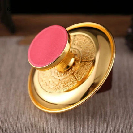 Elegant Lotus Metal Offering Dish for Spiritual Serenity and Home Decor - Très Elite