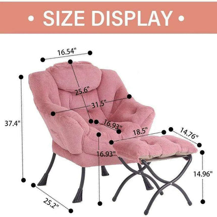 Elegant Lounge Chair Ensemble with Ottoman and Storage Compartment - Très Elite