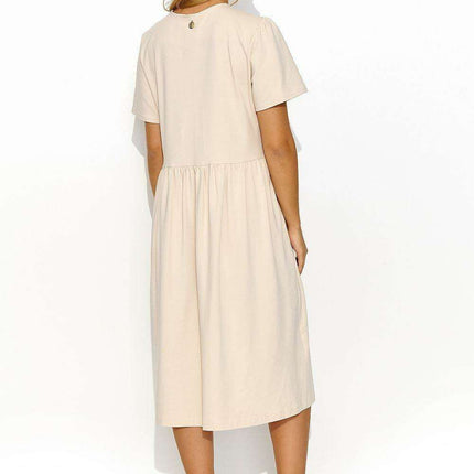 Elegant Macadamia All-Day Dress - Très Elite