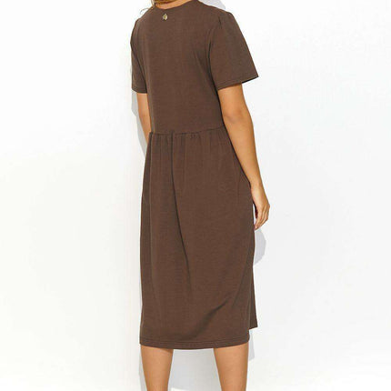 Elegant Macadamia All-Day Dress - Très Elite