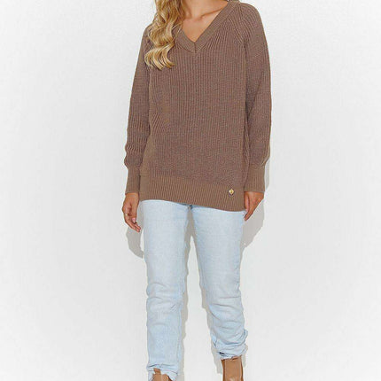 Elegant Macadamia Knit Jumper - Très Elite