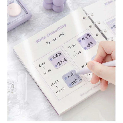 Elegant Macron Color Mini Sticky Note Set - Faint Secret Collection, 210 Sheets for Creative Expression and Everyday Reminders - Très Elite