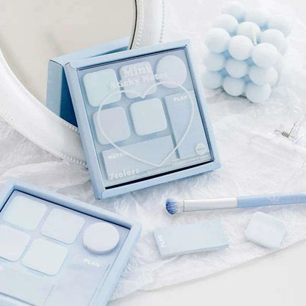Elegant Macron Color Mini Sticky Note Set - Faint Secret Collection, 210 Sheets for Creative Expression and Everyday Reminders - Très Elite