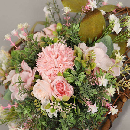 Elegant Mahogany Chrysanthemum Eucalyptus 3D Floral Wall Art