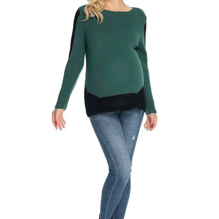 Elegant Maternity Peekaboo Sweater for Expecting Moms - Très Elite