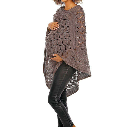 Elegant Maternity Poncho - Versatile Pregnancy Layer - Très Elite