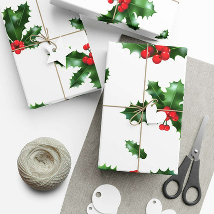 Elegant Matte & Satin Christmas Gift Wrapping Paper Set