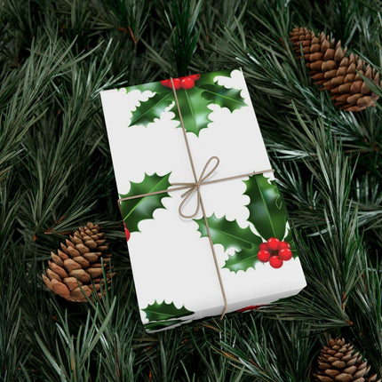 Elegant Matte & Satin Christmas Gift Wrapping Paper Set
