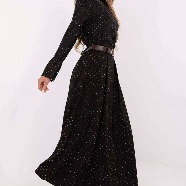 Elegant Maxi Skirt 203953 Versatile Work Formal Black