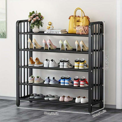 Elegant Metal Shoe Organizer for 12-20 Pairs: A Chic Storage Solution for Every Room- Très Elite- Très Elite