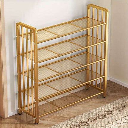 Elegant Metal Shoe Organizer for 12-20 Pairs: A Chic Storage Solution for Every Room - Très Elite