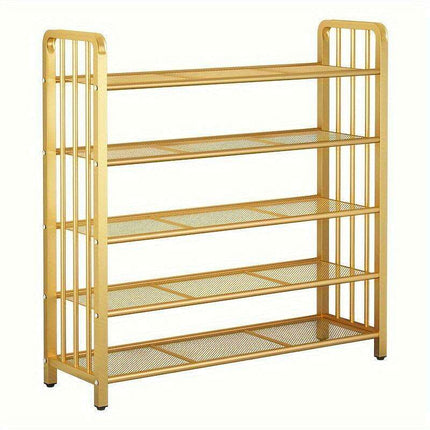 Elegant Metal Shoe Organizer for 12-20 Pairs: A Chic Storage Solution for Every Room - Très Elite