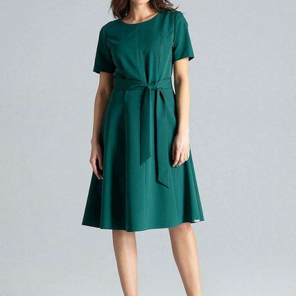Elegant Midi Dress for Effortless Daytime Style by Lenitif - Très Elite