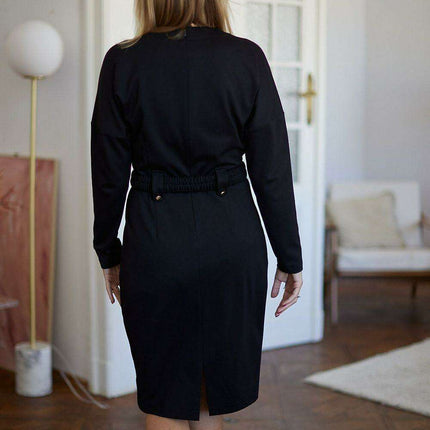 Elegant Midi Dress with Pockets for Stylish Women